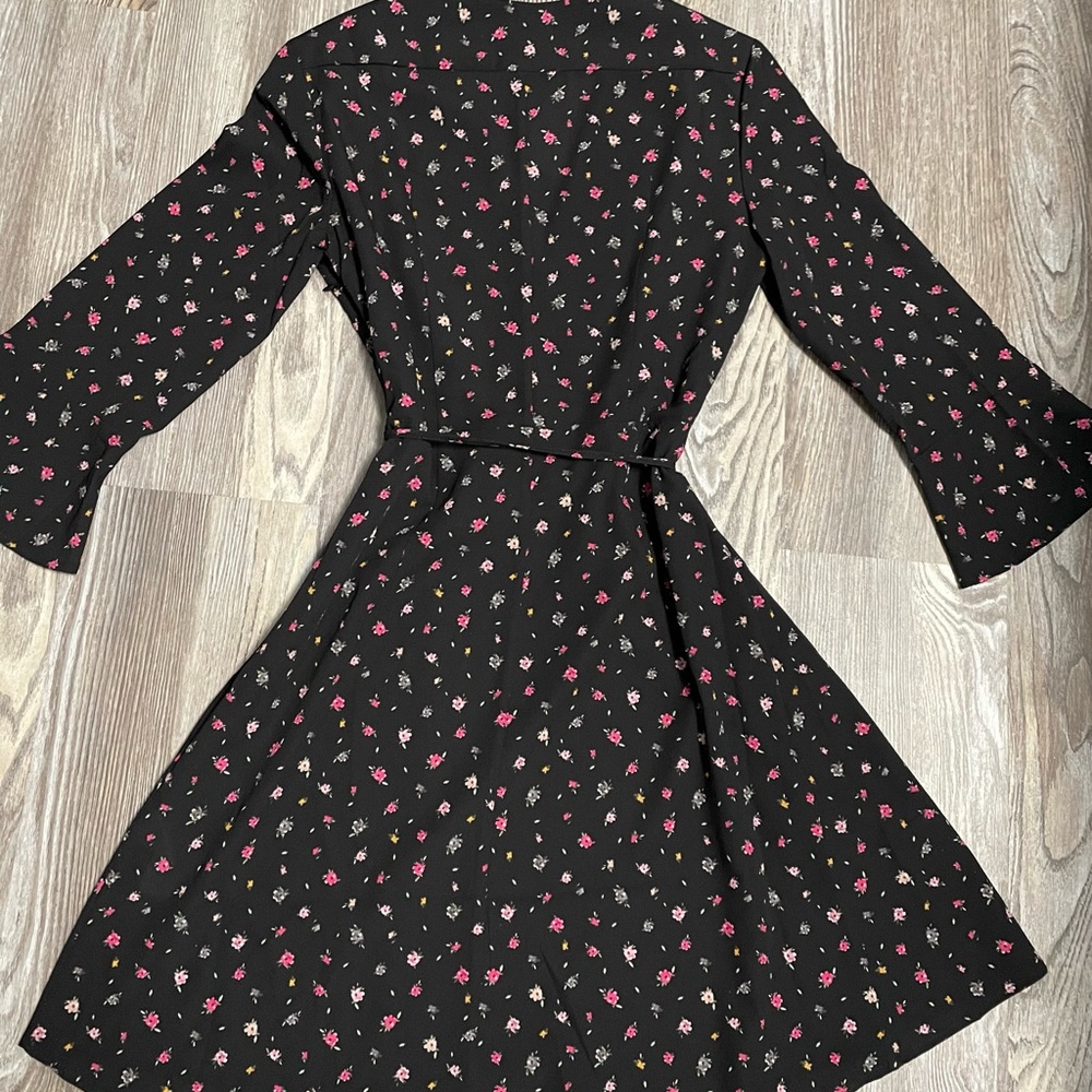 French connection brand, black/flowers, size 6